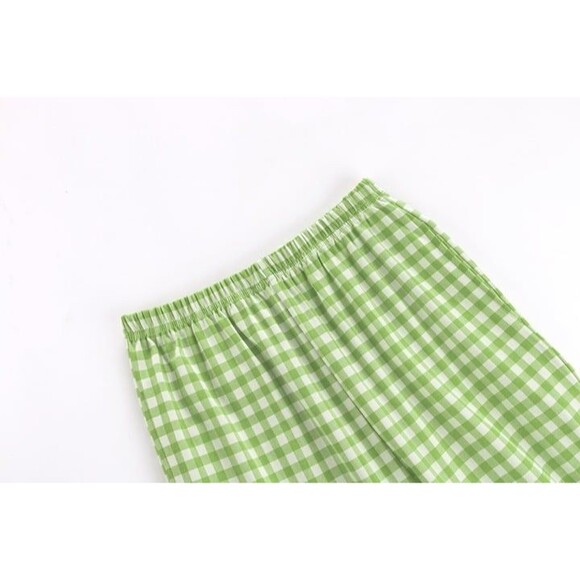 New Cotton Women Capri Pajama Set 2 Pcs Short Sleeve Top Capris pants Sleepwear - Picture 3 of 10